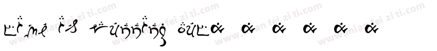 time is running out字体转换